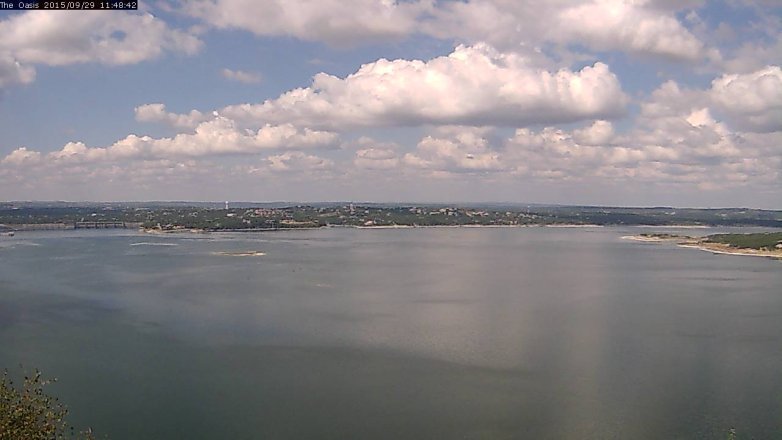 Lake Travis webcam, September 29, 2015 10:55 AM CT