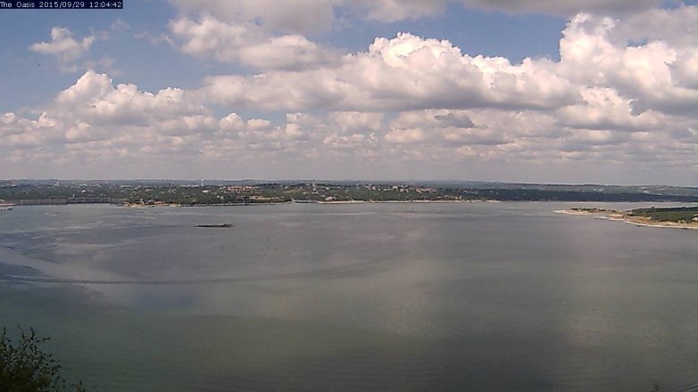 Lake Travis webcam, September 29, 2015 11:10 AM CT