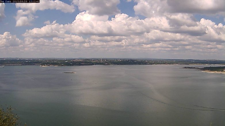 Lake Travis webcam, September 29, 2015 11:20 AM CT