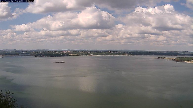 Lake Travis webcam, September 29, 2015 11:30 AM CT