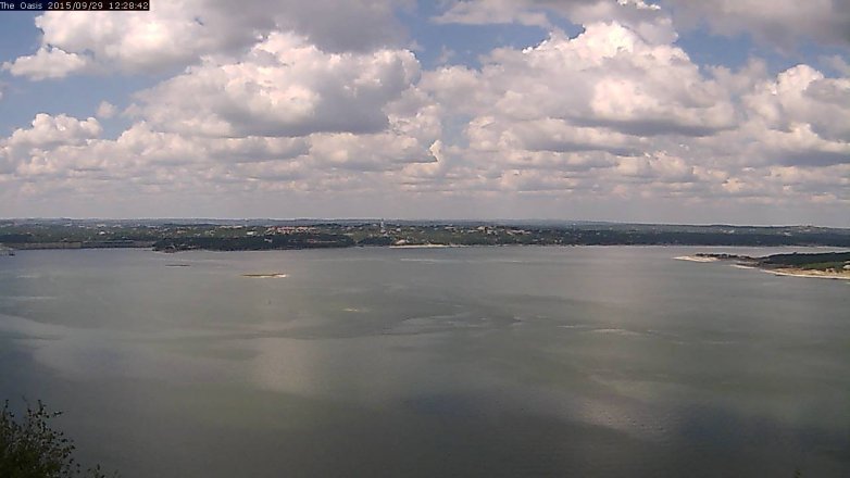 Lake Travis webcam, September 29, 2015 11:35 AM CT
