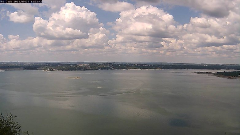 Lake Travis webcam, September 29, 2015 11:40 AM CT
