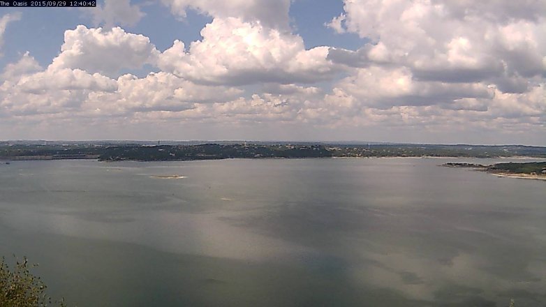Lake Travis webcam, September 29, 2015 11:45 AM CT