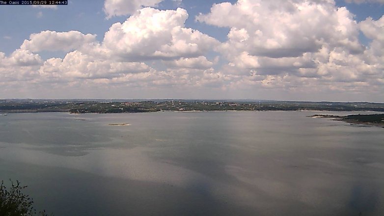 Lake Travis webcam, September 29, 2015 11:50 AM CT