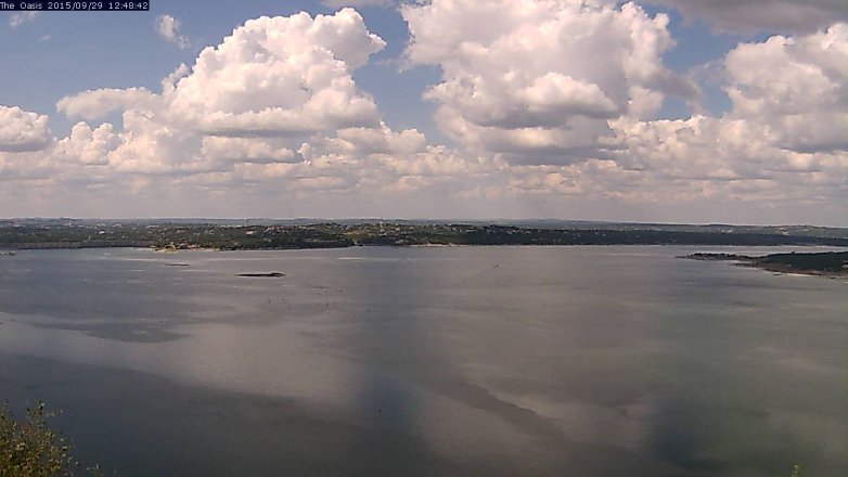 Lake Travis webcam, September 29, 2015 11:55 AM CT