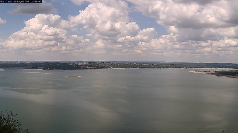 Lake Travis webcam, September 29, 2015 12:00 PM CT