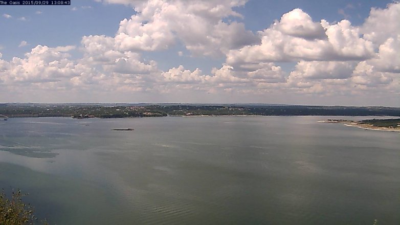 Lake Travis webcam, September 29, 2015 12:15 PM CT