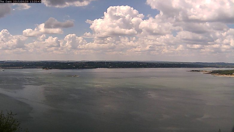 Lake Travis webcam, September 29, 2015 12:25 PM CT