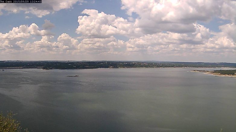 Lake Travis webcam, September 29, 2015 12:30 PM CT
