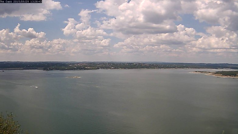 Lake Travis webcam, September 29, 2015 12:35 PM CT