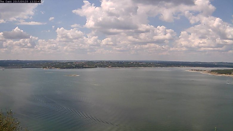 Lake Travis webcam, September 29, 2015 12:40 PM CT