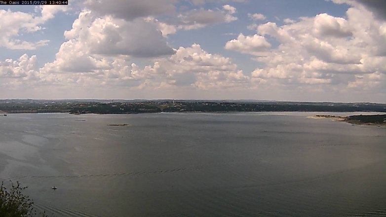 Lake Travis webcam, September 29, 2015 12:45 PM CT