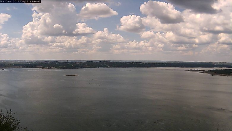 Lake Travis webcam, September 29, 2015 12:50 PM CT