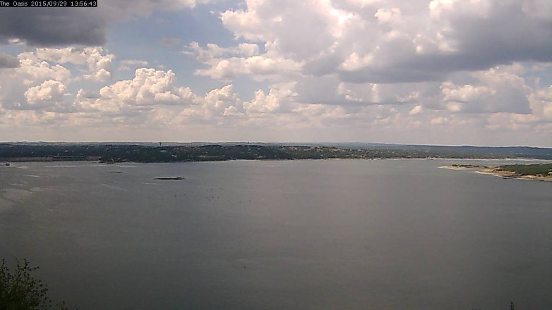 Lake Travis webcam, September 29, 2015 1:00 PM CT
