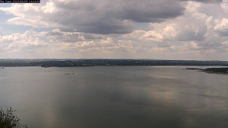 Lake Travis webcam, September 29, 2015 1:20 PM CT