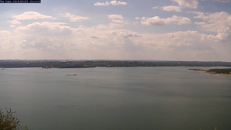 Lake Travis webcam, September 29, 2015 2:20 PM CT