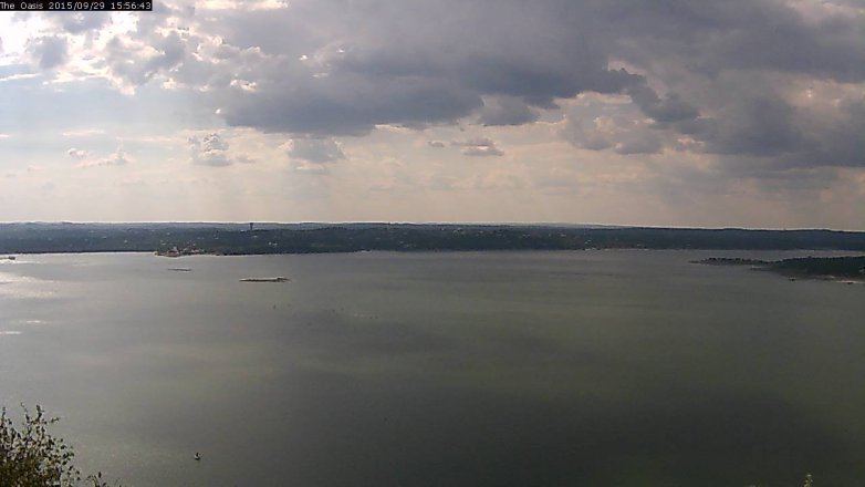 Lake Travis webcam, September 29, 2015 3:00 PM CT