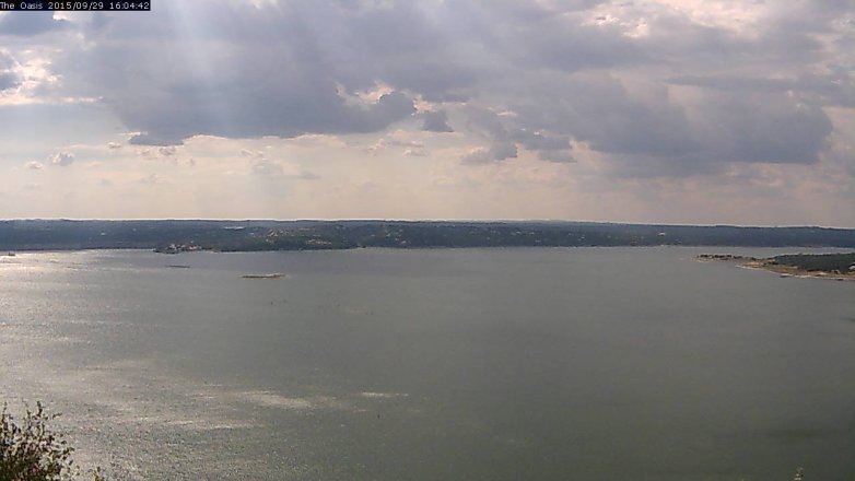 Lake Travis webcam, September 29, 2015 3:10 PM CT
