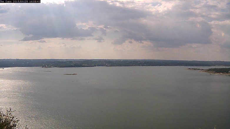 Lake Travis webcam, September 29, 2015 3:15 PM CT