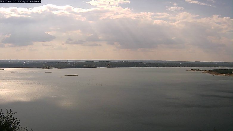 Lake Travis webcam, September 29, 2015 3:25 PM CT