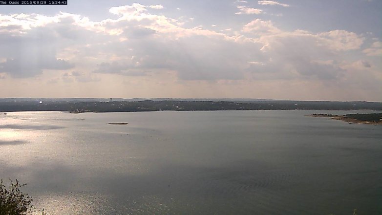Lake Travis webcam, September 29, 2015 3:30 PM CT