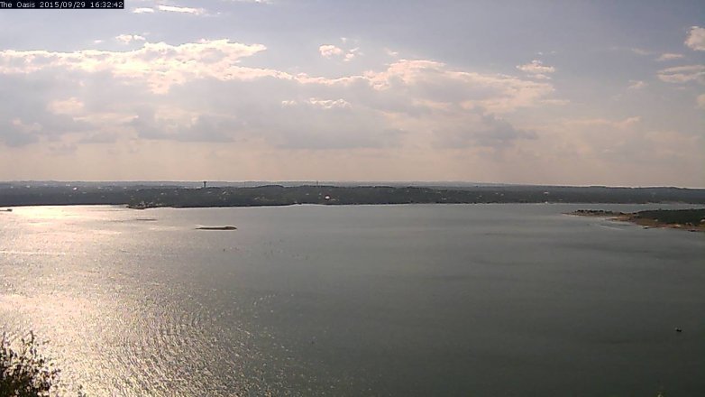 Lake Travis webcam, September 29, 2015 3:40 PM CT