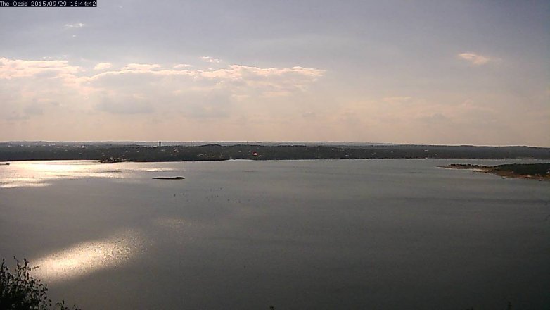 Lake Travis webcam, September 29, 2015 3:50 PM CT