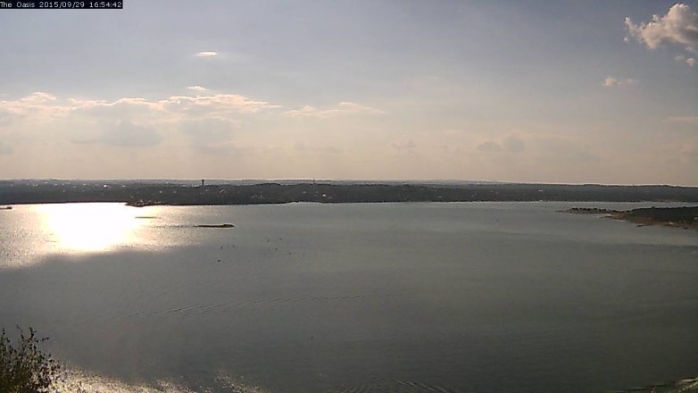 Lake Travis webcam, September 29, 2015 4:00 PM CT