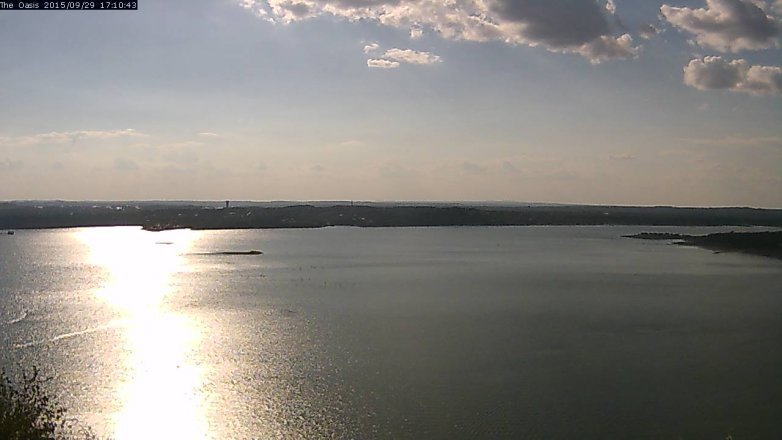 Lake Travis webcam, September 29, 2015 4:15 PM CT