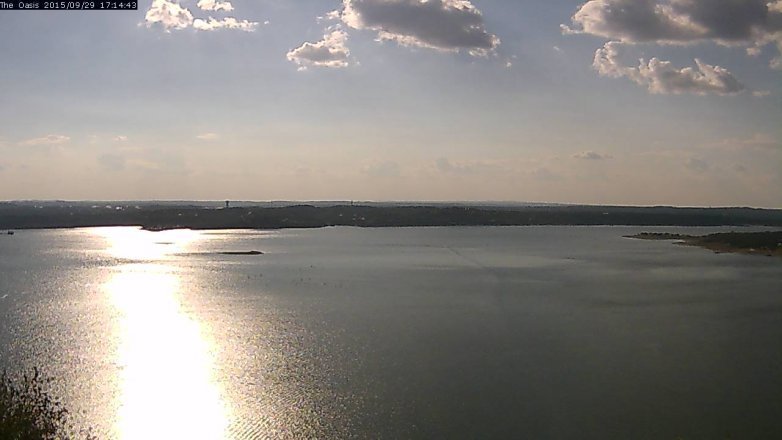 Lake Travis webcam, September 29, 2015 4:20 PM CT
