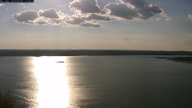 Lake Travis webcam, September 29, 2015 4:45 PM CT