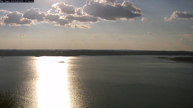 Lake Travis webcam, September 29, 2015 4:50 PM CT