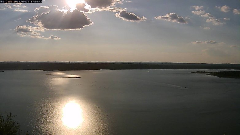Lake Travis webcam, September 29, 2015 5:05 PM CT