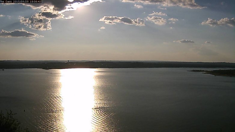 Lake Travis webcam, September 29, 2015 5:10 PM CT