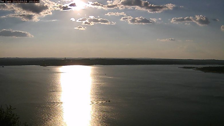 Lake Travis webcam, September 29, 2015 5:15 PM CT