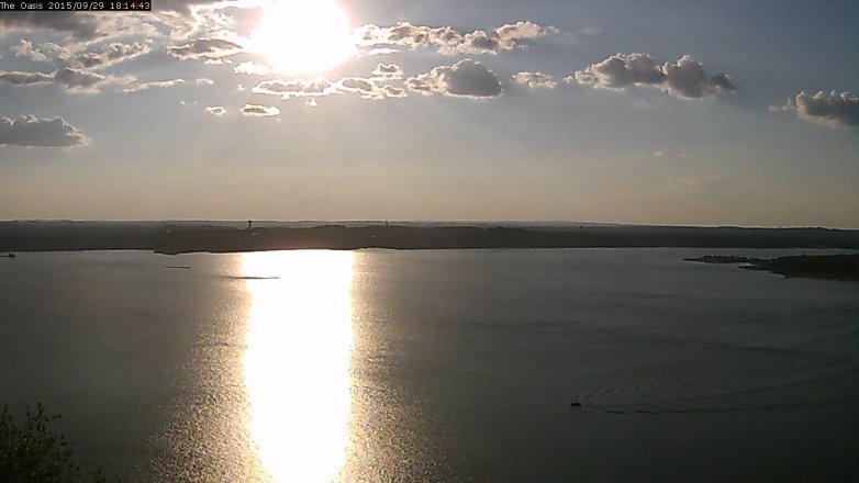 Lake Travis webcam, September 29, 2015 5:20 PM CT