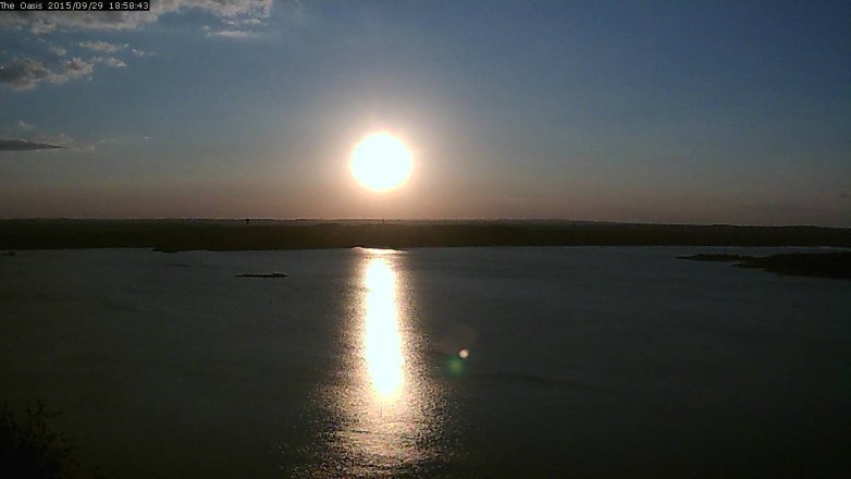Lake Travis webcam, September 29, 2015 6:05 PM CT