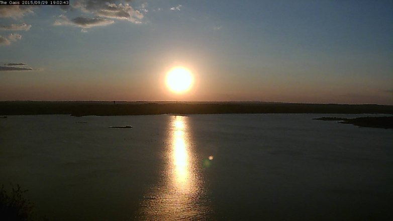 Lake Travis webcam, September 29, 2015 6:10 PM CT