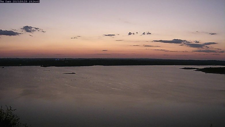 Lake Travis webcam, September 29, 2015 6:40 PM CT