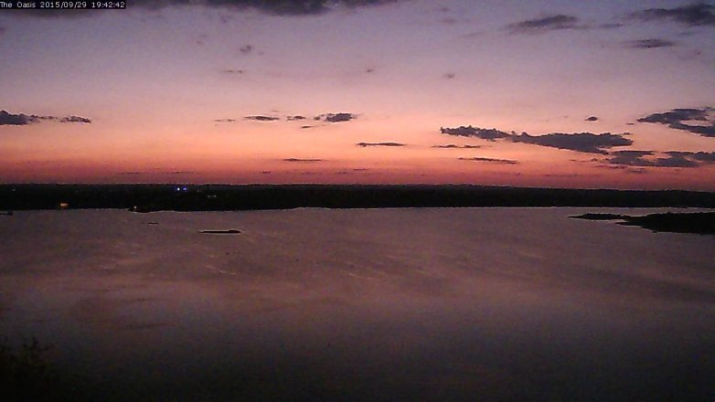 Lake Travis webcam, September 29, 2015 6:50 PM CT