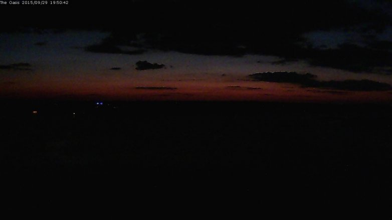 Lake Travis webcam, September 29, 2015 7:00 PM CT