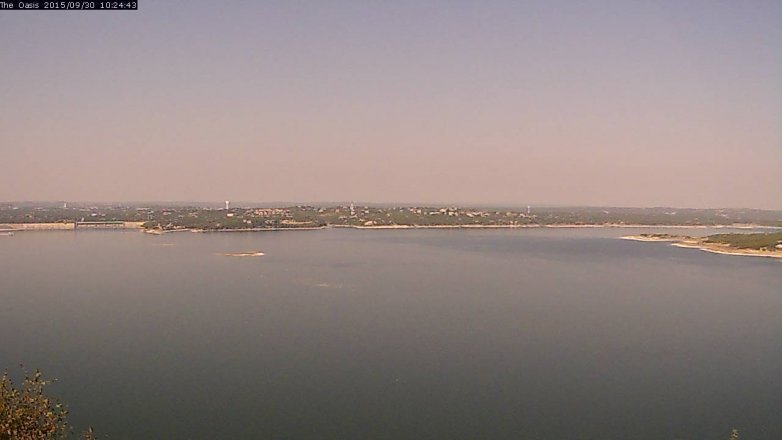 Lake Travis webcam, September 30, 2015 9:30 AM CT