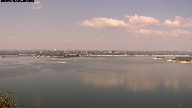 Lake Travis webcam, September 30, 2015 10:30 AM CT