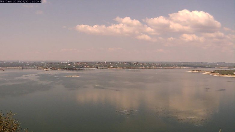 Lake Travis webcam, September 30, 2015 10:35 AM CT