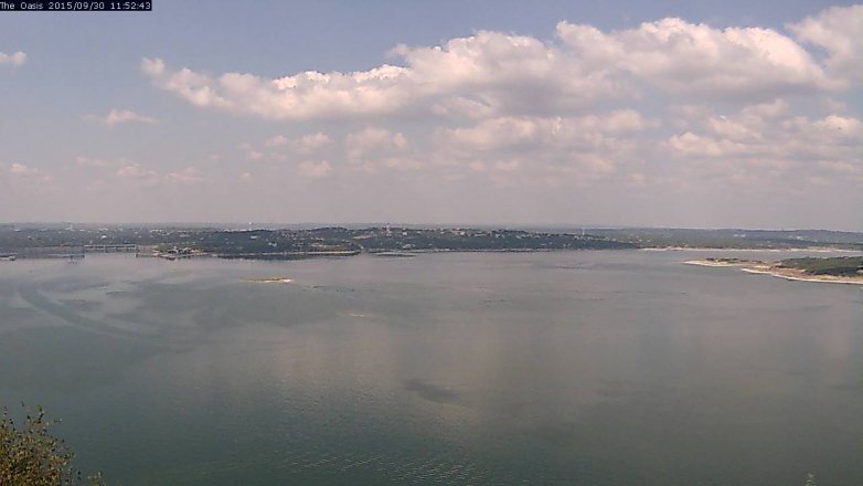 Lake Travis webcam, September 30, 2015 11:00 AM CT