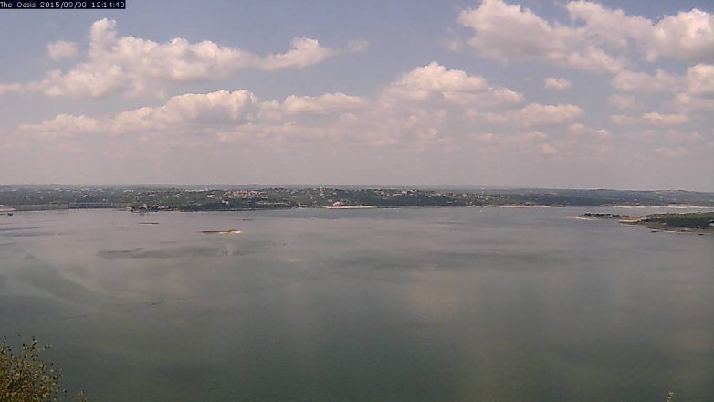 Lake Travis webcam, September 30, 2015 11:20 AM CT