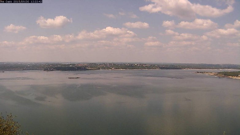 Lake Travis webcam, September 30, 2015 11:30 AM CT