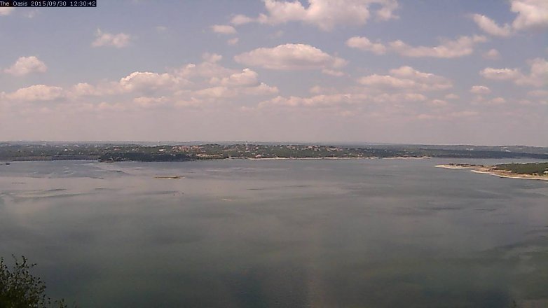 Lake Travis webcam, September 30, 2015 11:35 AM CT