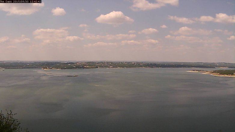 Lake Travis webcam, September 30, 2015 11:50 AM CT