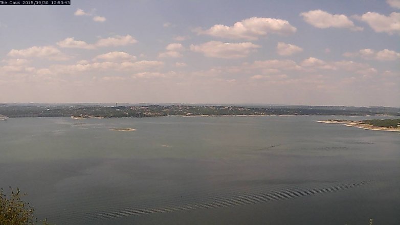 Lake Travis webcam, September 30, 2015 12:00 PM CT